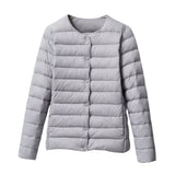 Elfriede | Damen Frühlings Leichte Gesteppte Pufferjacke in Grau