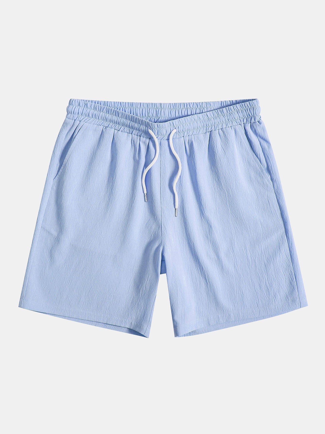 Plissiertes Hemd und strukturierte Shorts