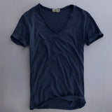 Brett – Bequemes, lässiges Herren-T-Shirt in Blau