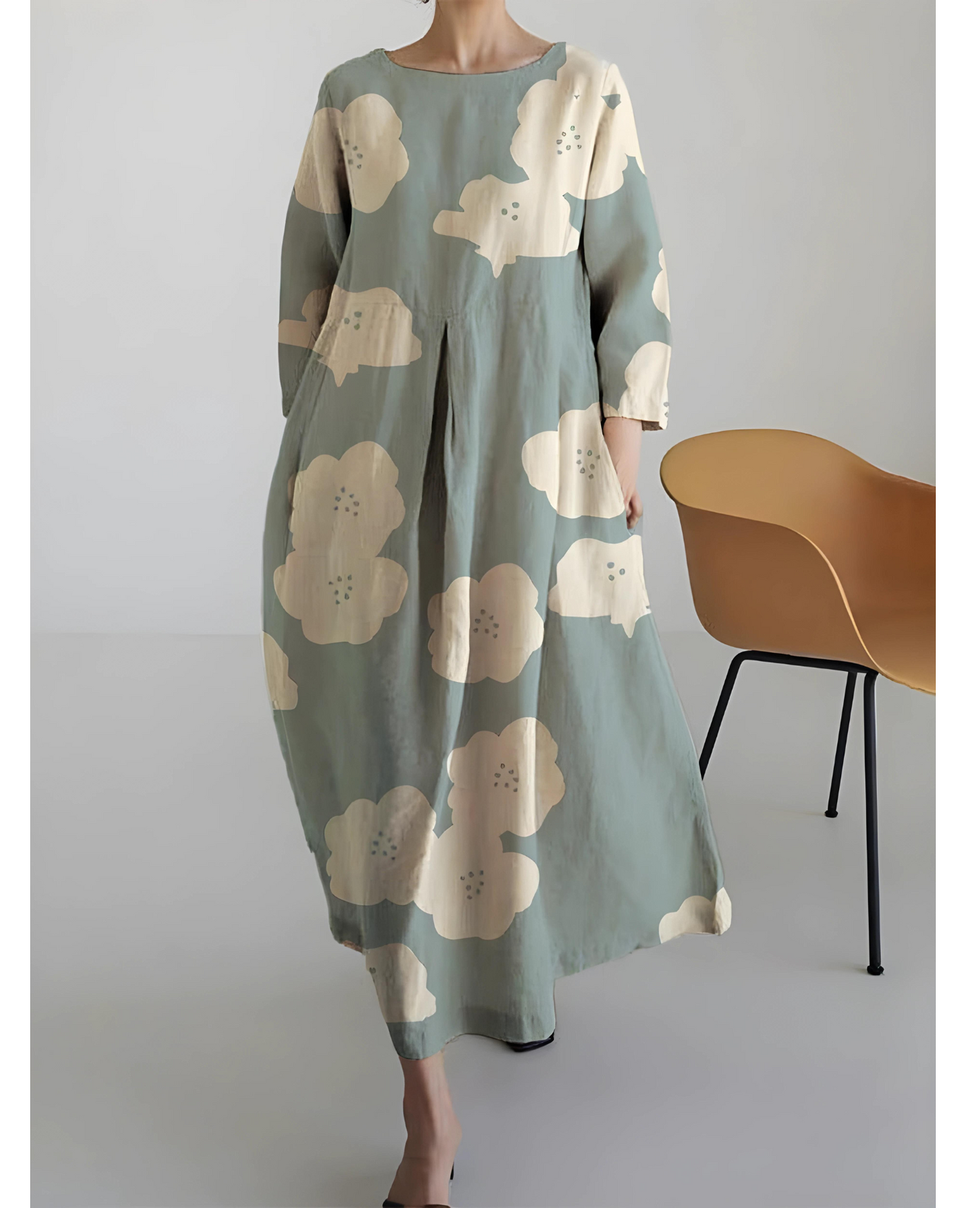 Dora - Elegantes Rundhals-Kleid für Damen