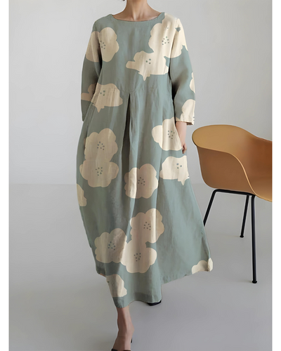 Dora - Elegantes Rundhals-Kleid für Damen