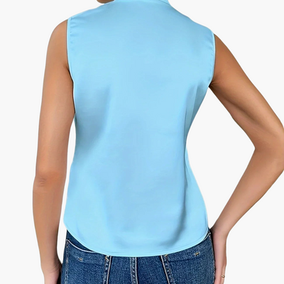 Susanne | Elegantes ärmelloses Wickel-Top