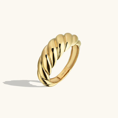 Gold Croissant Ring