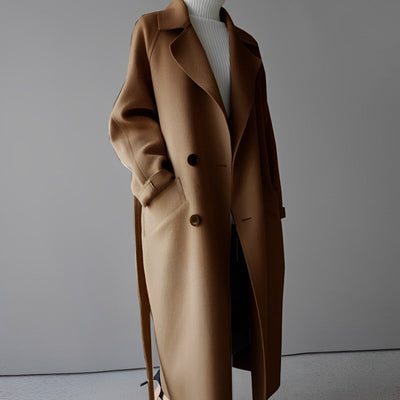Armida - Eleganter Langer Wollmantel für Damen