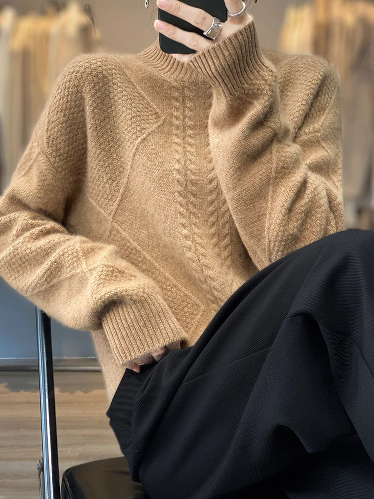 UTE - STRICKPULLOVER MIT HOHEM KRAGEN