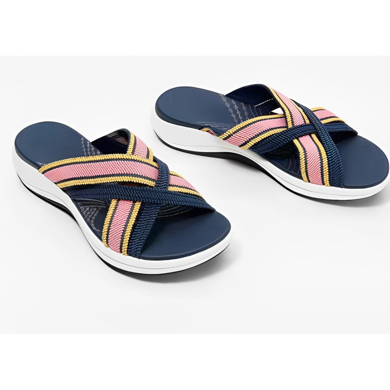 Lorna - Plateau Keilsandalen mit Elastikband