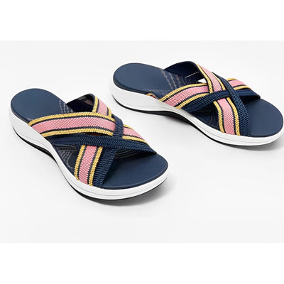 Lorna - Plateau Keilsandalen mit Elastikband