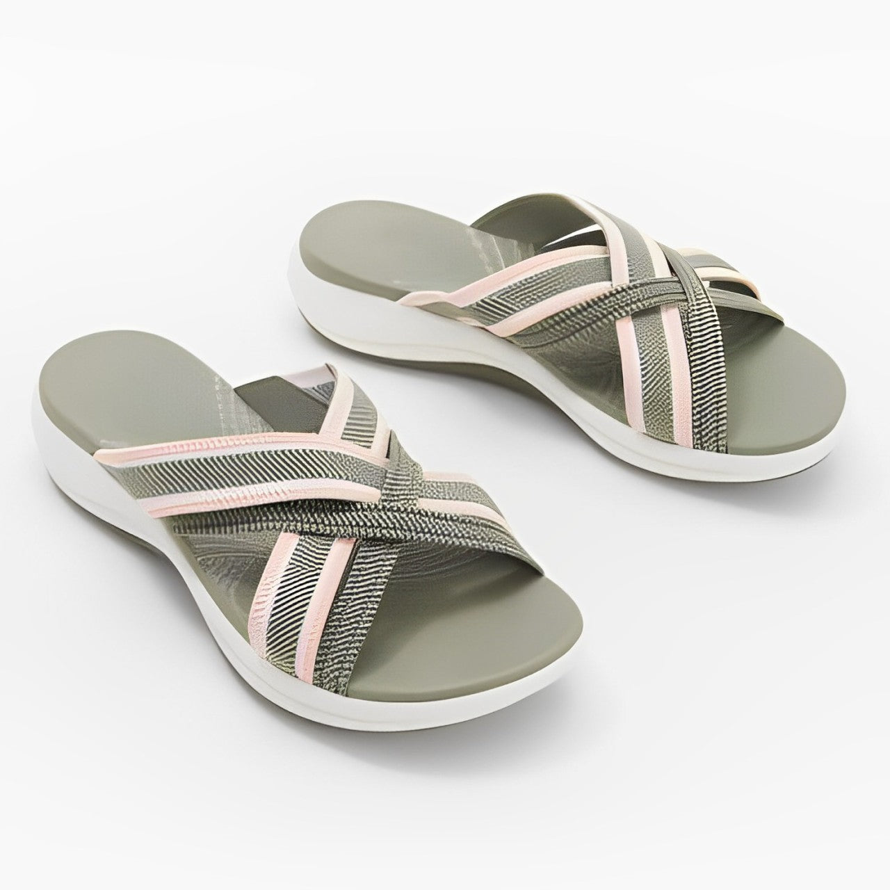 Lorna - Plateau Keilsandalen mit Elastikband