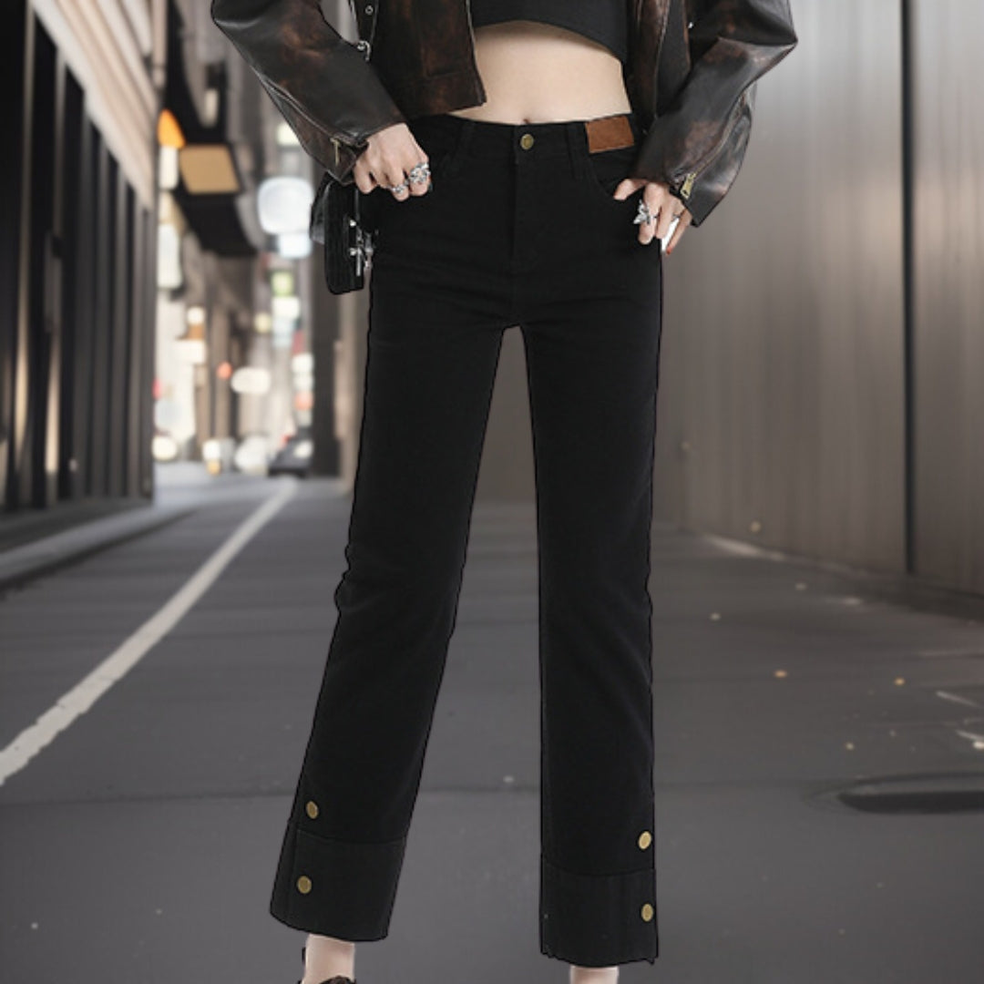 Modisch abgeschnittene Jeanshose von Vera | Modisch