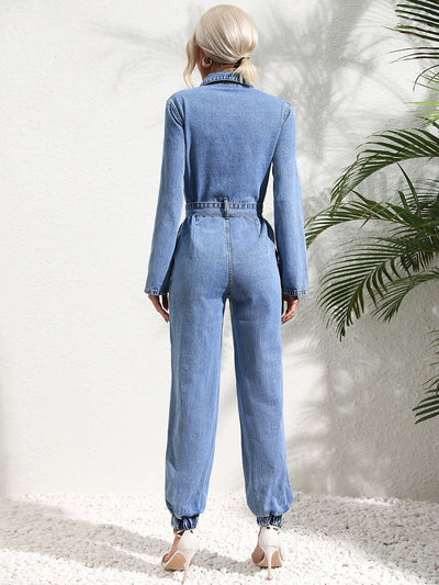 Melita - Denim Overall mit Pattentaschen