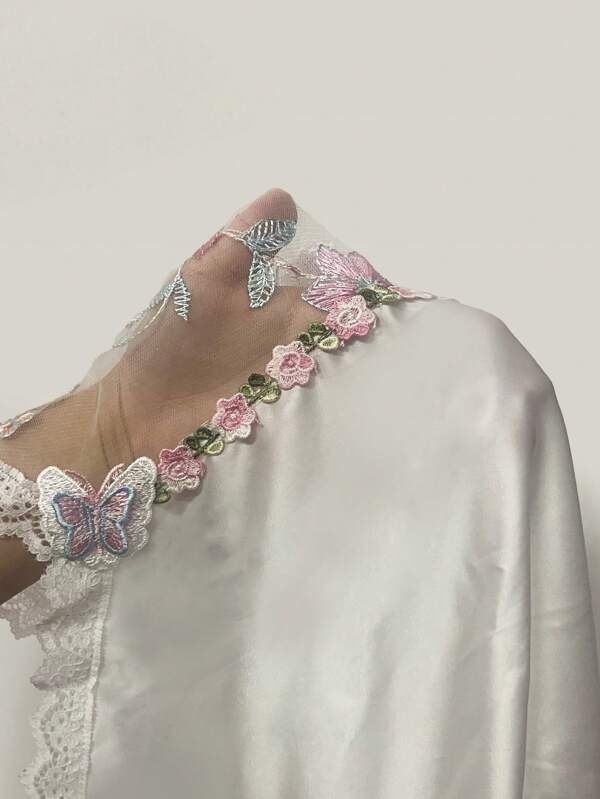 Sabina® | Attraktives Blumen-Nachthemd aus Satin