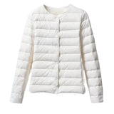 Elfriede | Damen Frühlings Leichte Gesteppte Pufferjacke in Weiß