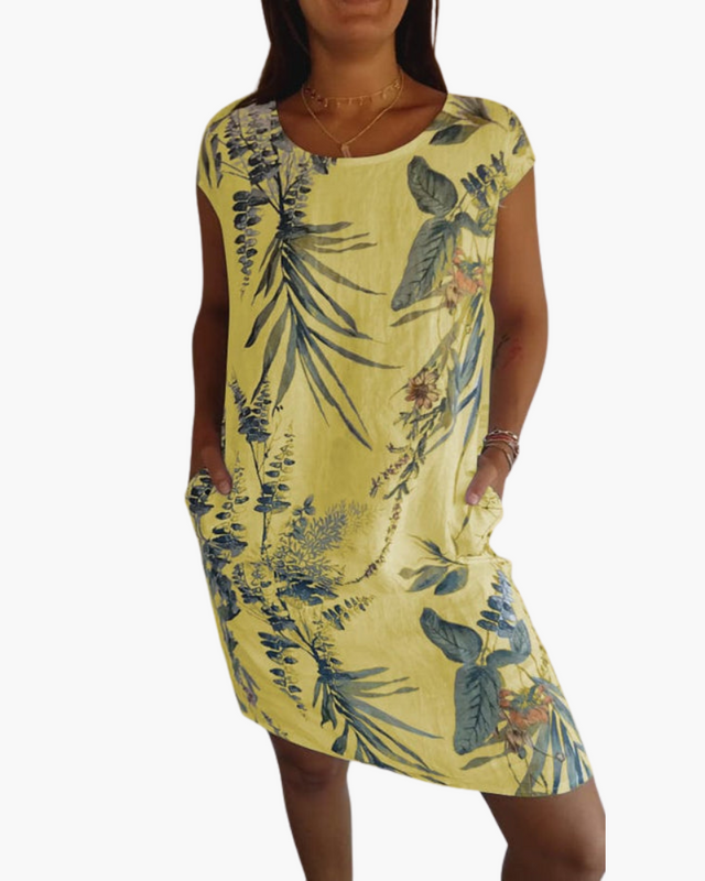 Damen T-Shirt Kleid | Lockeres Sommerkleid mit Print