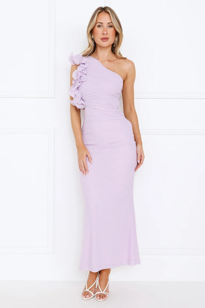 Solenne - Maxikleid mit One-Shoulder-Design