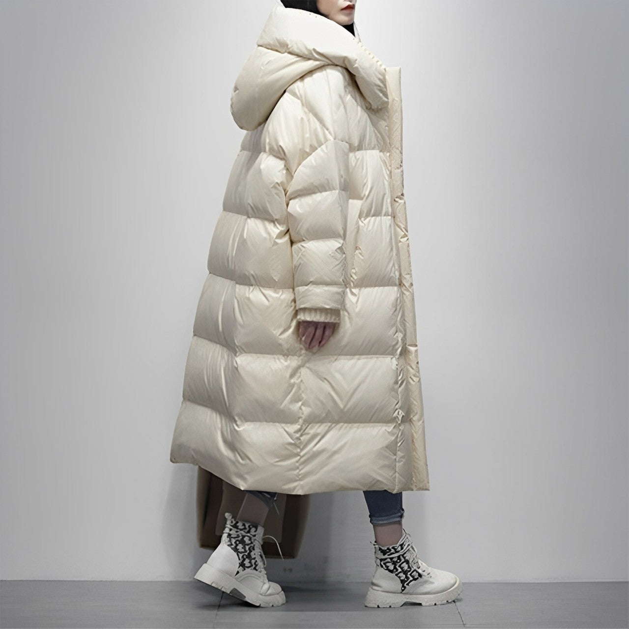 Jennifer - Lange Winterjacke mit Fleecefutter