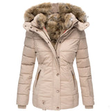 Casya - Winterdaunenjacke für Frauen in Beige
