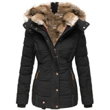 Casya - Winterdaunenjacke für Frauen in Schwarz