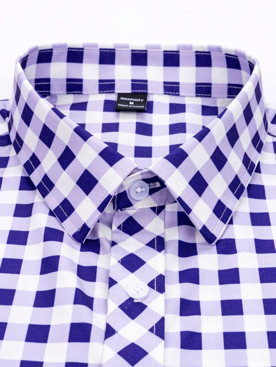 Oktoberfest Karohemd Herren – Kurzarm Trachtenhemd in Rot-Weiß