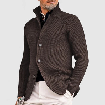 Marcus | Elegante Strickjacke mit Revers für Herren