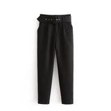 Dolly - Damen-Gürtelhose in Schwarz