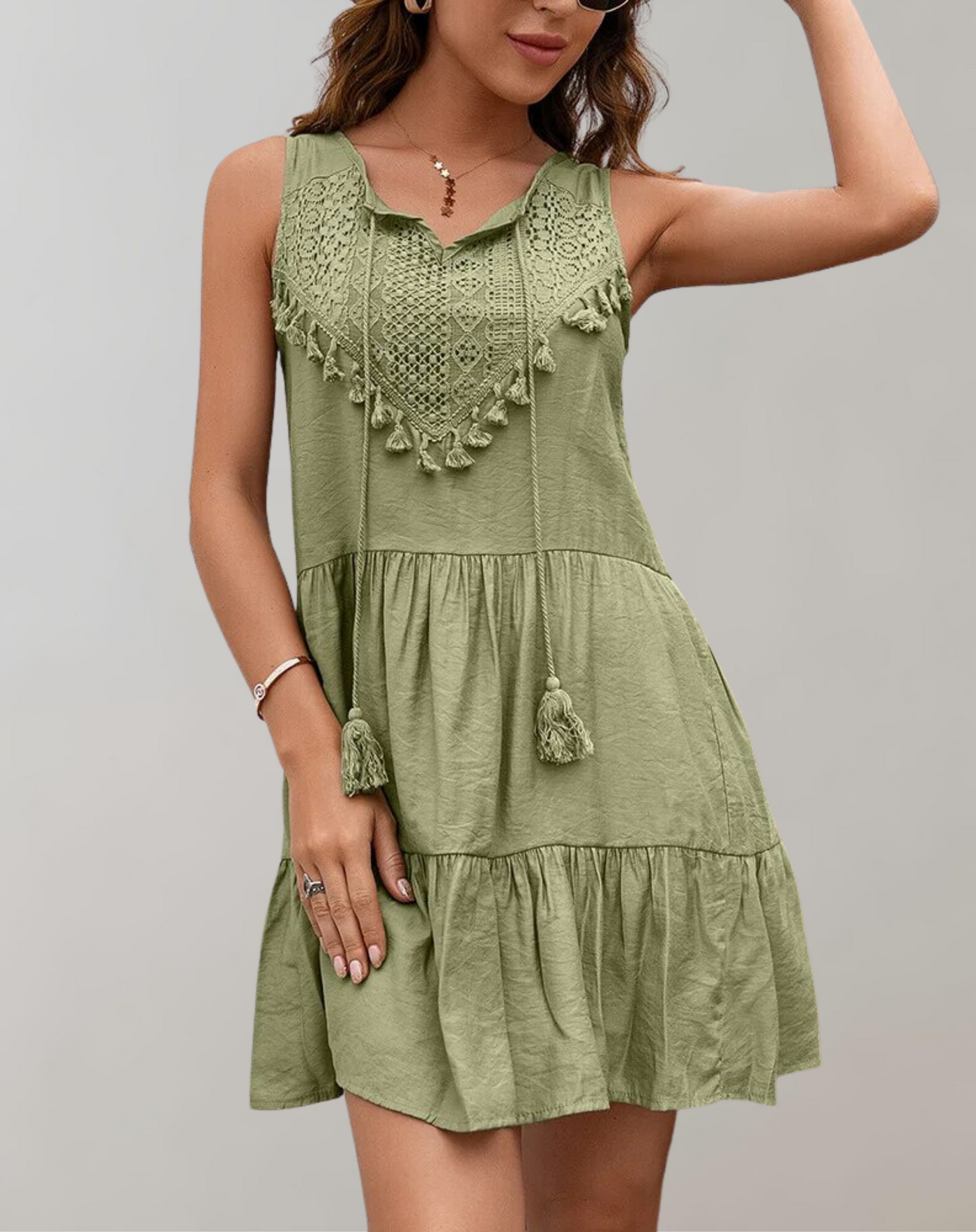 Cecily - Damen Sommer Quasten Sandalen