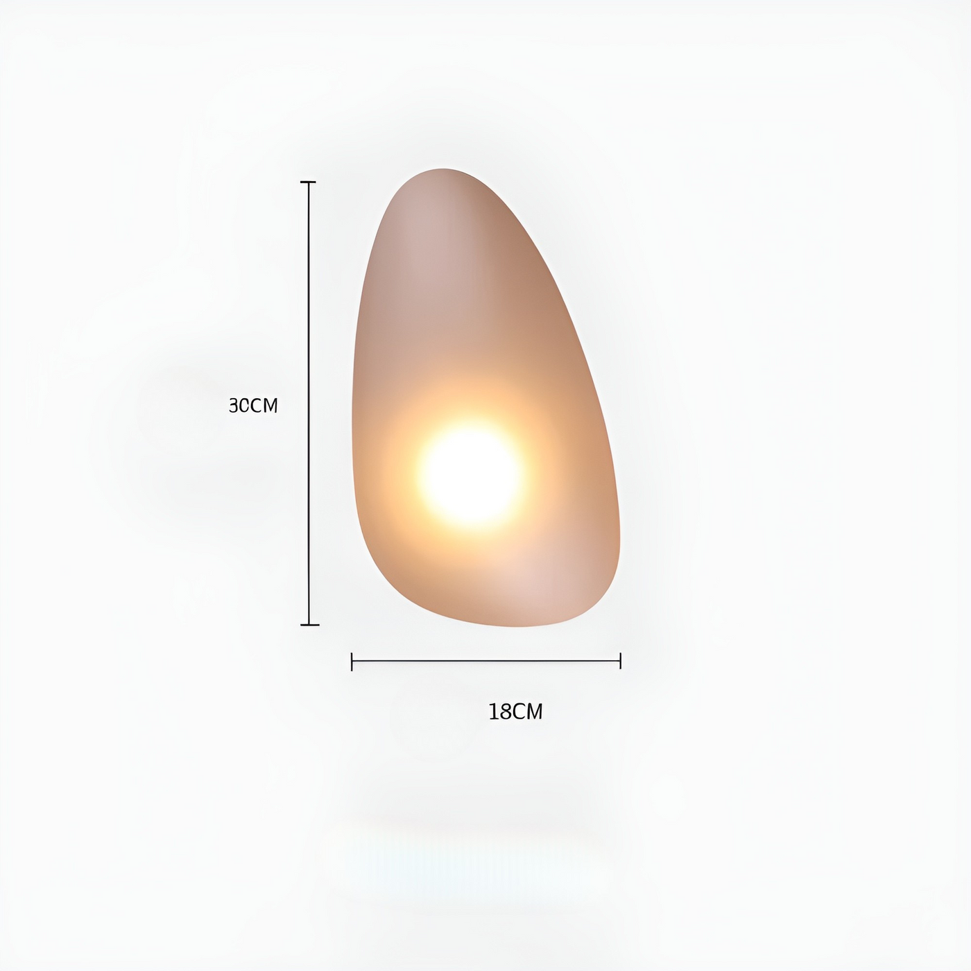 LumePebble Light – Nordische Kieselstein-Style LED-Wandleuchte