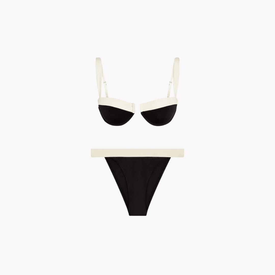 Stützender Damen-Bikini mit Colorblock-Design – Sportlich & Modisch