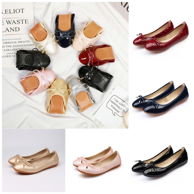 Melyssa - flache Damenschuhe mit Schleife