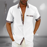 Henrick - Ein elegantes und bequemes Herren-Sommerhemd in Weiß