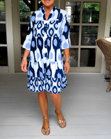 Faiza - Chic und legeres Minikleid in Blau
