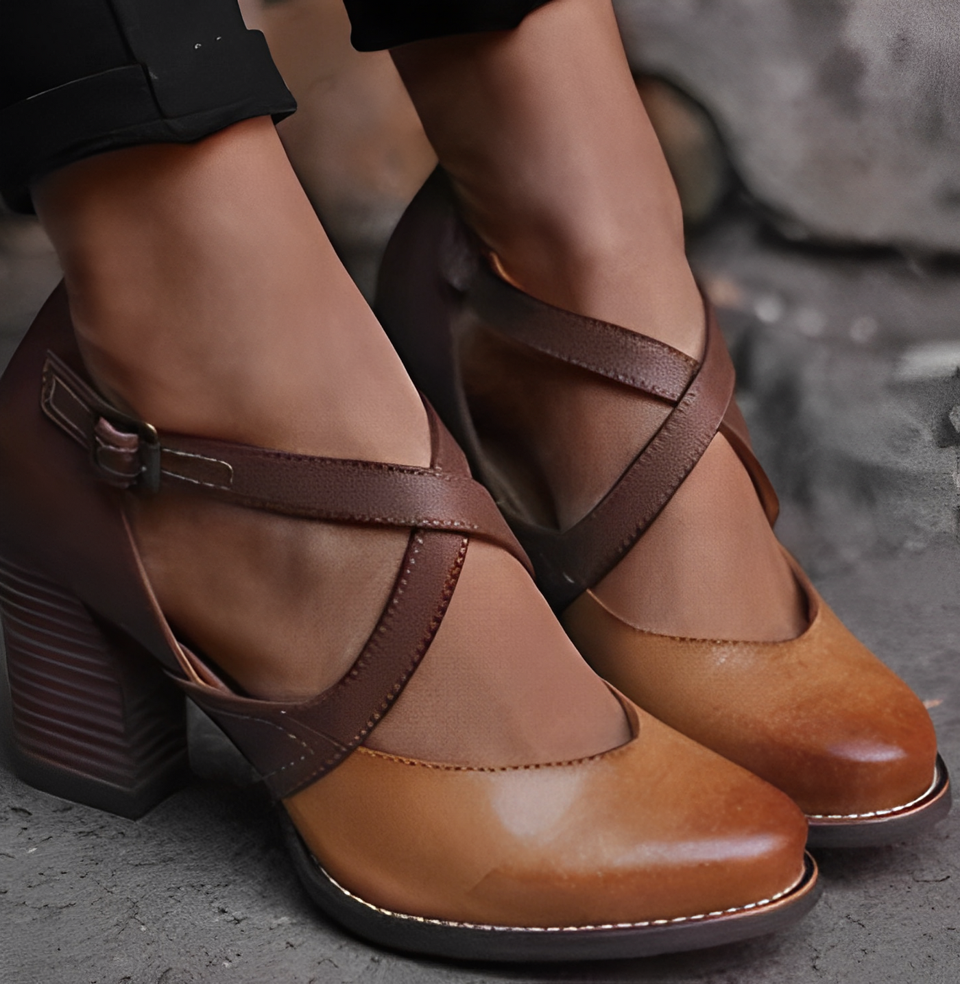 Georgina - Elegante und dicke Damenschuhe