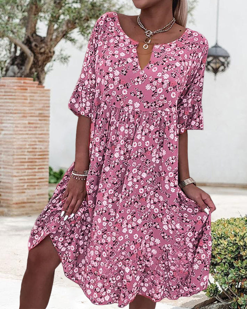 Adriana - Sommerkleid Damen Blumenmuster