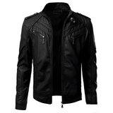 Jax | Luxuriöse Lederjacke für Herren in Schwarz