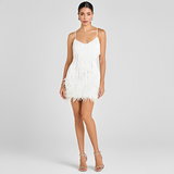 Sorvaya - Elegantes und trendiges Minikleid in Weiß