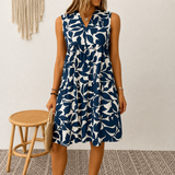 Haidie - Schickes ärmelloses Mini-Kleid in Blau