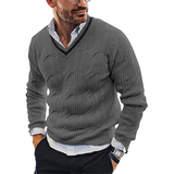 Eleganter Pullover für Herren in Grau