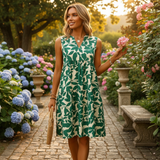 Haidie - Schickes ärmelloses Mini-Kleid in Grün