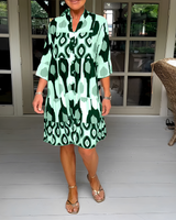 Faiza - Chic und legeres Minikleid in Grün