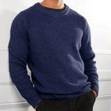 Bastian | Stylischer Pullover mit Rundhalsausschnitt für Herren in Blau
