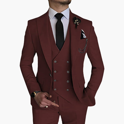 Stylisher Slim Fit Anzug - moderner Look für Herren zur Hochzeit