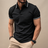 Javier - Lässiges Poloshirt in Schwarz