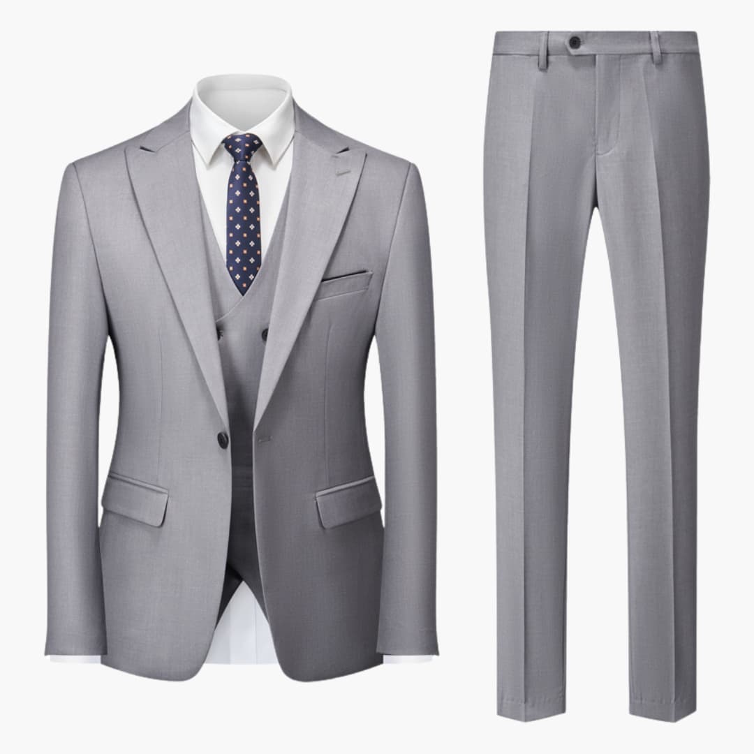Eleganter Slim Fit Anzug - Herren 3-teilig für Business