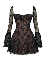 Elegantes luxuriöses Minikleid in Schwarz