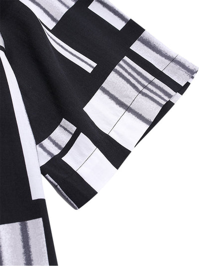 Strickhemd mit farbigem Druck