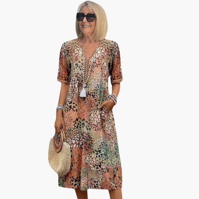 Maja | Blumenkleid, das deinen Bauch mühelos kaschiert