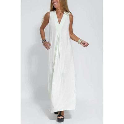 Ava – Ärmelloses Sommerkleid mit V-Ausschnitt