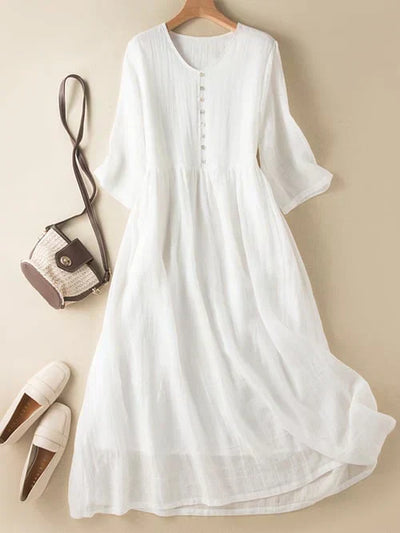 Beatrice - Retro-Kleid V-Ausschnitt Vintage-Look