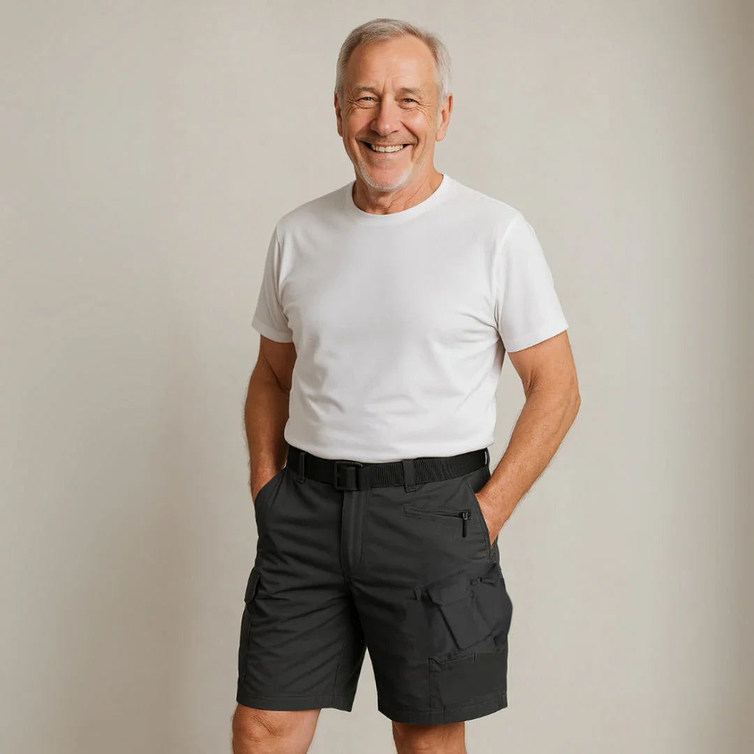 DAMIAN - CARGOSHORTS MIT 7 TASCHEN UND GRATIS GÜRTEL