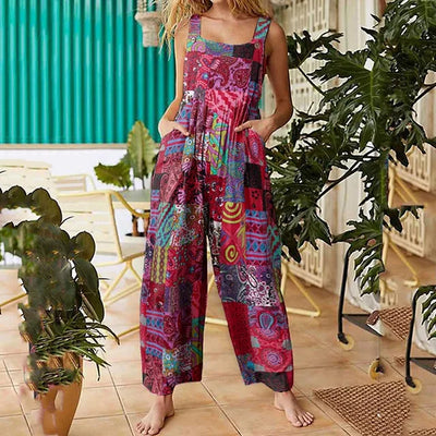 Alba - Sommerlicher Overall mit quadratischem Ausschnitt