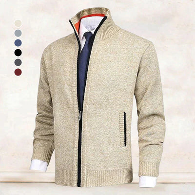 Arnie - Klassische Herren Strickjacke mit Kragen